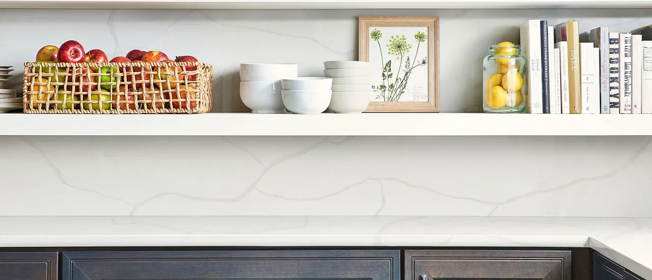 Calacatta Classique Quartz Countertop in Kitchen