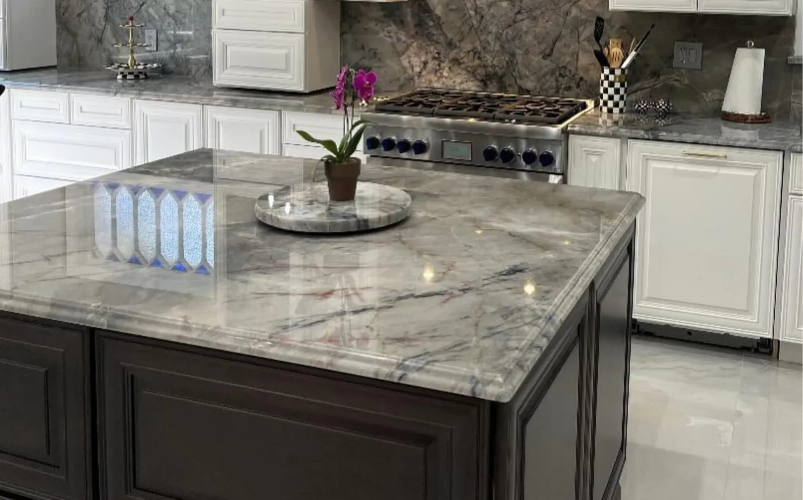 Blue Lava Quartzite Countertops for Kitchen