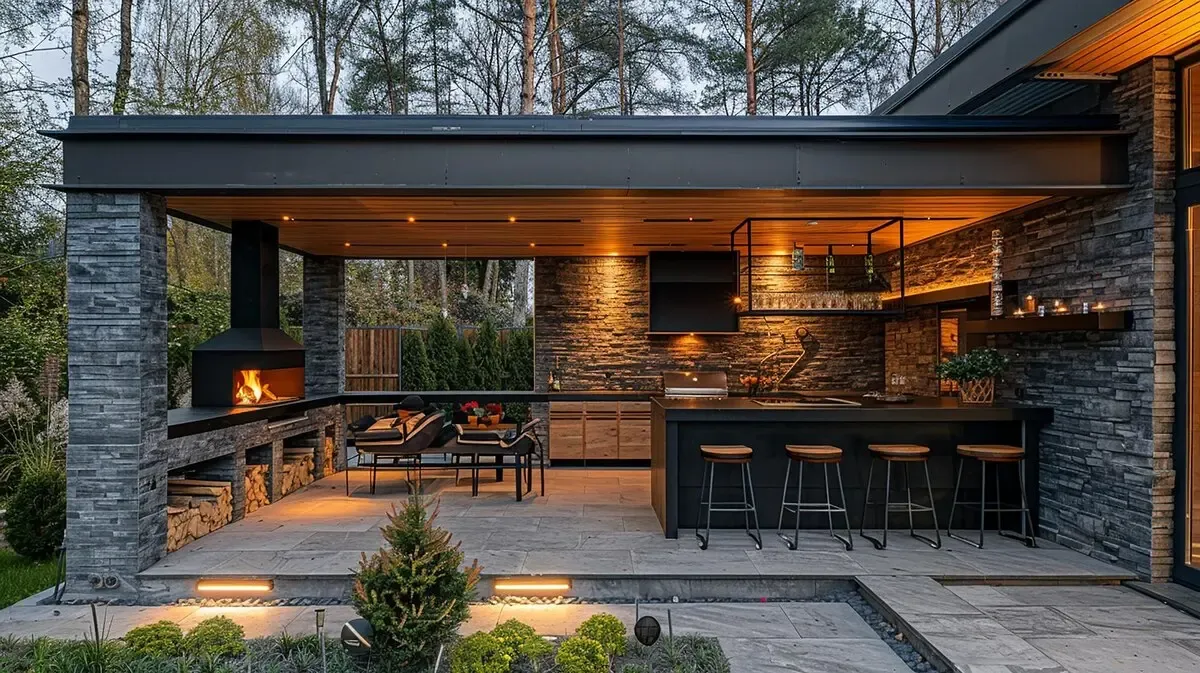 how to maintain the outdoor kitchen countertops